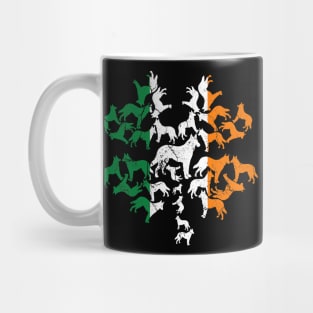 German Shepherd Shamrock Irish Flag St Patricks Day Mug